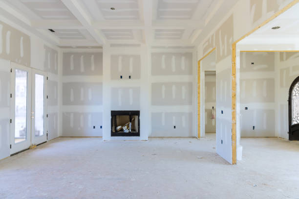 Drywall installation and repair in a spacious interior before painting by an interior painter in Hanover, VA