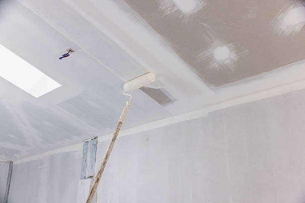 Interior drywall ceiling preparation and painting by an interior painter in Hanover, VA